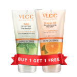 VLCC Tulsi Acne Clear and Orange Cleansing Face Wash 1+1 Combo